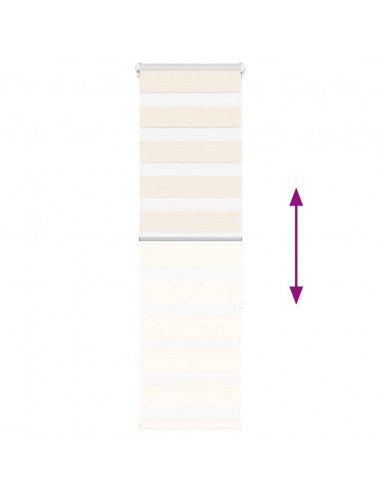 Tenda a Rullo Zebra Larghezza Tessuto 45,9 cm Poliestere