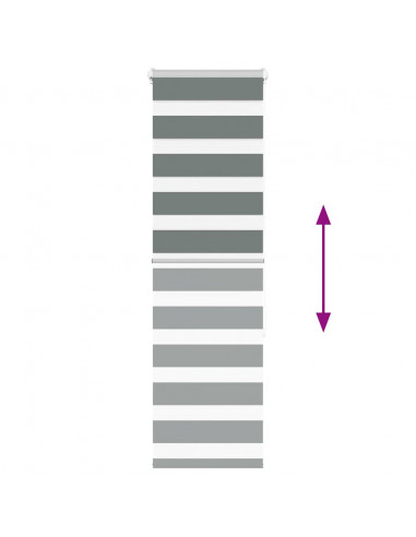 Tenda a Rullo Zebra Larghezza Tessuto 45,9 cm Poliestere