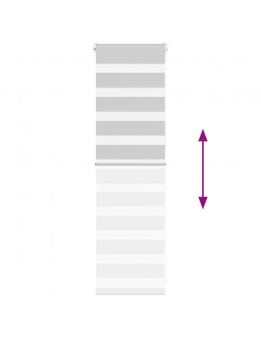 Tenda a Rullo Zebra Larghezza Tessuto 45,9 cm Poliestere