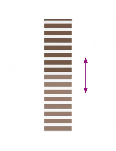 Tenda a Rullo Zebra Larghezza Tessuto 50,9 cm Poliestere