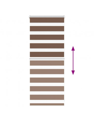 Tenda a Rullo Zebra Larghezza Tessuto 50,9 cm Poliestere