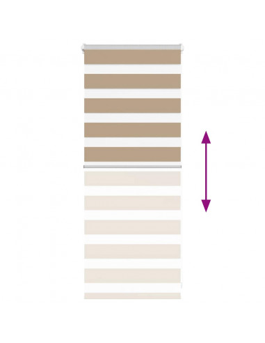 Tenda a Rullo Zebra Larghezza Tessuto 50,9 cm Poliestere