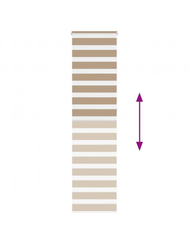 Tenda a Rullo Zebra Larghezza Tessuto 50,9 cm Poliestere