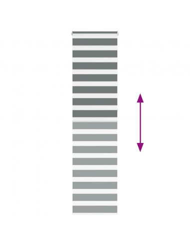 Tenda a Rullo Zebra Larghezza Tessuto 50,9 cm Poliestere