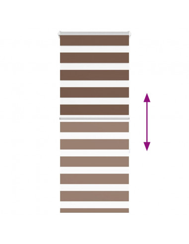 Tenda a Rullo Zebra Larghezza Tessuto 50,9 cm Poliestere