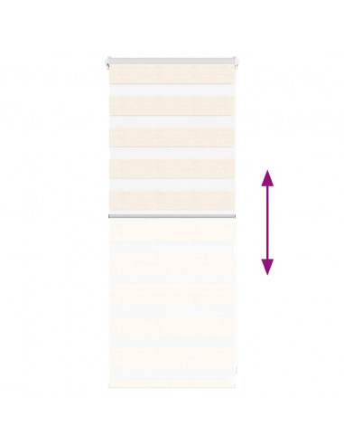 Tenda a Rullo Zebra Larghezza Tessuto 50,9 cm Poliestere