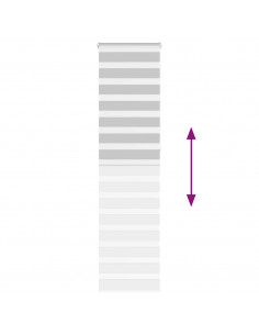 Tenda a Rullo Zebra Larghezza Tessuto 50,9 cm Poliestere 2