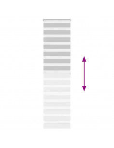 Tenda a Rullo Zebra Larghezza Tessuto 50,9 cm Poliestere 2