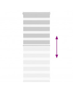 Tenda a Rullo Zebra Larghezza Tessuto 50,9 cm Poliestere 2