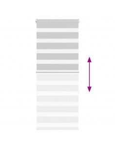 Tenda a Rullo Zebra Larghezza Tessuto 50,9 cm Poliestere 2