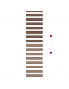 Tenda a Rullo Zebra Larghezza Tessuto 55,9 cm Poliestere 2