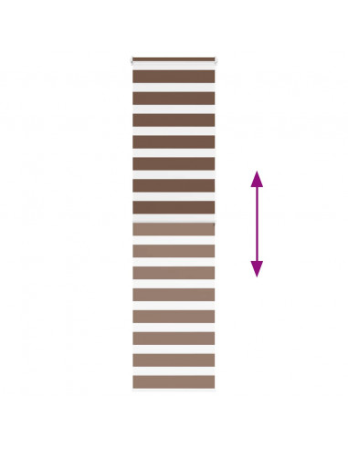 Tenda a Rullo Zebra Larghezza Tessuto 55,9 cm Poliestere