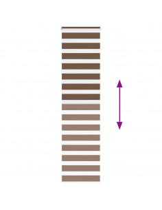 Tenda a Rullo Zebra Larghezza Tessuto 55,9 cm Poliestere 2