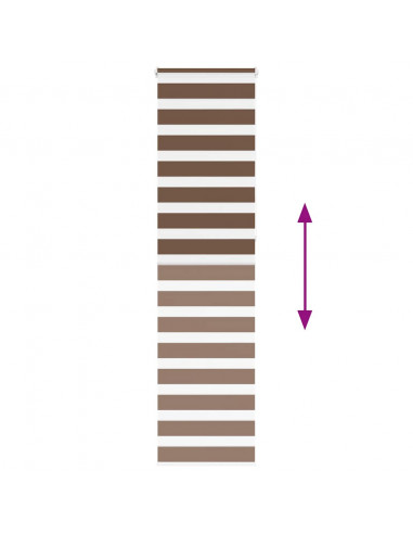 Tenda a Rullo Zebra Larghezza Tessuto 55,9 cm Poliestere