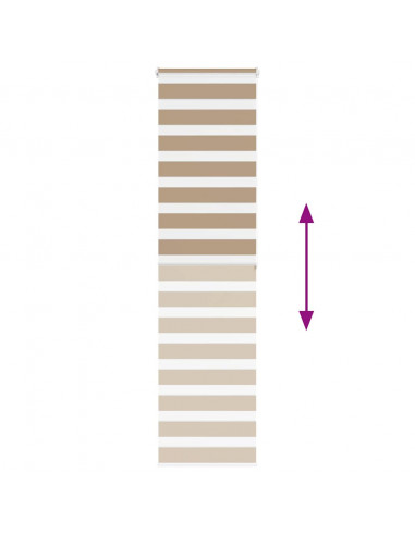 Tenda a Rullo Zebra Larghezza Tessuto 55,9 cm Poliestere