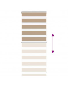 Tenda a Rullo Zebra Larghezza Tessuto 55,9 cm Poliestere 2