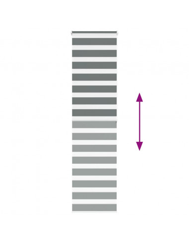 Tenda a Rullo Zebra Larghezza Tessuto 55,9 cm Poliestere