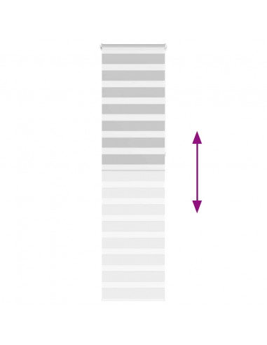 Tenda a Rullo Zebra Larghezza Tessuto 55,9 cm Poliestere