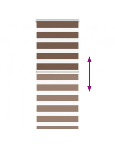 Tenda a Rullo Zebra Larghezza Tessuto 55,9 cm Poliestere