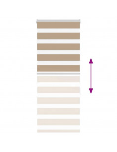 Tenda a Rullo Zebra Larghezza Tessuto 55,9 cm Poliestere 2