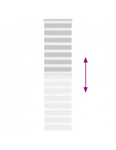 Tenda a Rullo Zebra Larghezza Tessuto 55,9 cm Poliestere