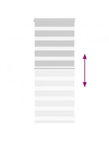 Tenda a Rullo Zebra Larghezza Tessuto 55,9 cm Poliestere