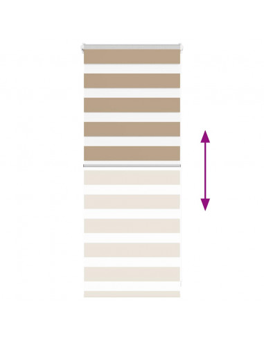 Tenda a Rullo Zebra Larghezza Tessuto 60,9 cm Poliestere