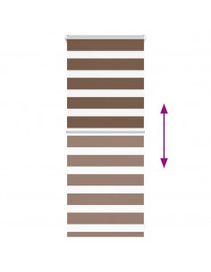 Tenda a Rullo Zebra Larghezza Tessuto 60,9 cm Poliestere 2