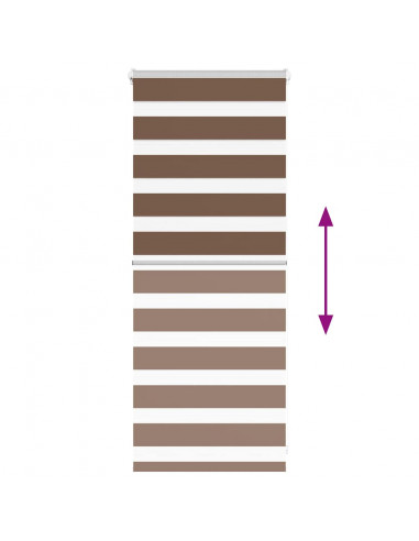 Tenda a Rullo Zebra Larghezza Tessuto 60,9 cm Poliestere