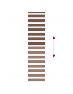 Tenda a Rullo Zebra Larghezza Tessuto 60,9 cm Poliestere 2