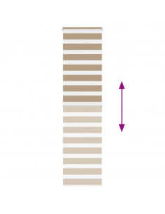 Tenda a Rullo Zebra Larghezza Tessuto 60,9 cm Poliestere 2