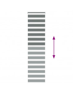 Tenda a Rullo Zebra Larghezza Tessuto 60,9 cm Poliestere 2