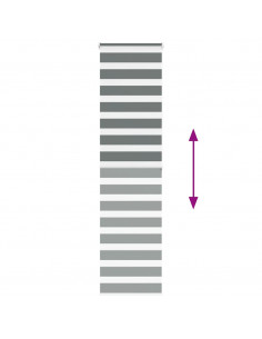 Tenda a Rullo Zebra Larghezza Tessuto 60,9 cm Poliestere 2