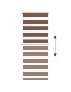 Tenda a Rullo Zebra Larghezza Tessuto 60,9 cm Poliestere 2