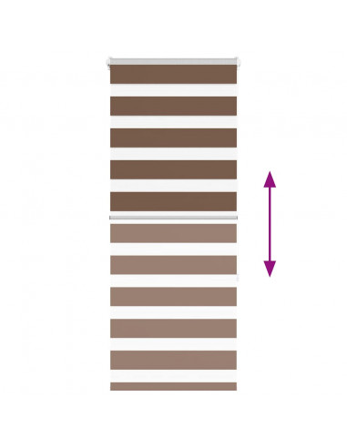 Tenda a Rullo Zebra Larghezza Tessuto 60,9 cm Poliestere