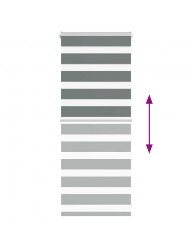 Tenda a Rullo Zebra Larghezza Tessuto 60,9 cm Poliestere