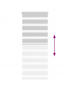 Tenda a Rullo Zebra Larghezza Tessuto 60,9 cm Poliestere 2