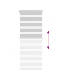 Tenda a Rullo Zebra Larghezza Tessuto 60,9 cm Poliestere 2