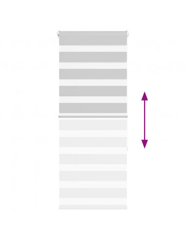 Tenda a Rullo Zebra Larghezza Tessuto 60,9 cm Poliestere