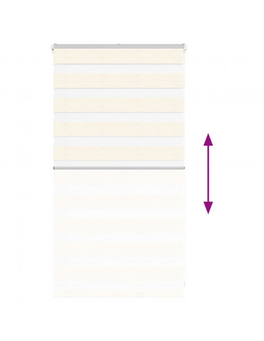 Tenda a Rullo Zebra Larghezza Tessuto 65,9 cm Poliestere