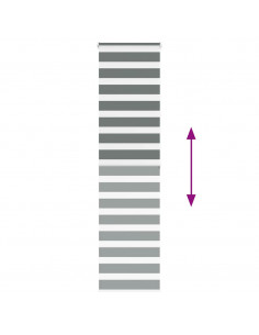 Tenda a Rullo Zebra Larghezza Tessuto 65,9 cm Poliestere 2