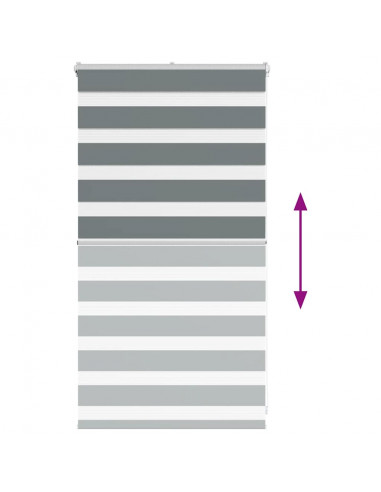 Tenda a Rullo Zebra Larghezza Tessuto 65,9 cm Poliestere