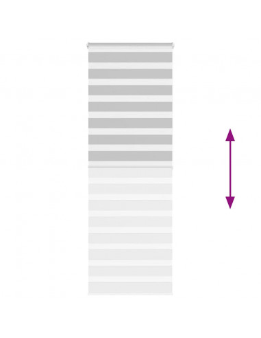 Tenda a Rullo Zebra Larghezza Tessuto 65,9 cm Poliestere