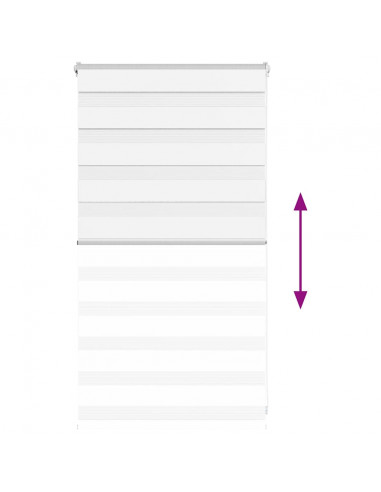 Tenda a Rullo Zebra Larghezza Tessuto 65,9 cm Poliestere