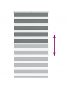 Tenda a Rullo Zebra Larghezza Tessuto 65,9 cm Poliestere 2