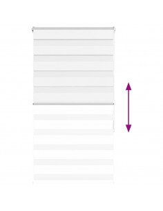 Tenda a Rullo Zebra Larghezza Tessuto 65,9 cm Poliestere 2