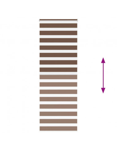 Tenda a Rullo Zebra Larghezza Tessuto 70,9 cm Poliestere