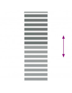 Tenda a Rullo Zebra Larghezza Tessuto 70,9 cm Poliestere 2