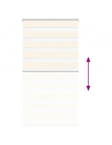 Tenda a Rullo Zebra Larghezza Tessuto 70,9 cm Poliestere