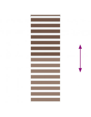 Tenda a Rullo Zebra Larghezza Tessuto 75,9 cm Poliestere